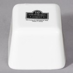 10 Strawberry Street WTR-2SQTBBWL Whittier 2 oz. White Square Porcelain Tid Bit Bowl - 36/Case