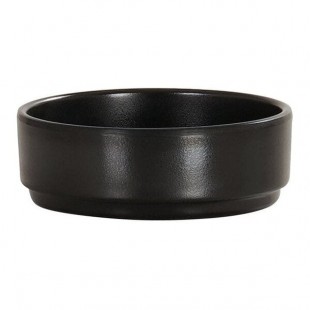 Cal-Mil Hudson 2 oz. Black Straight Sided Melamine Ramekin - 12/Case