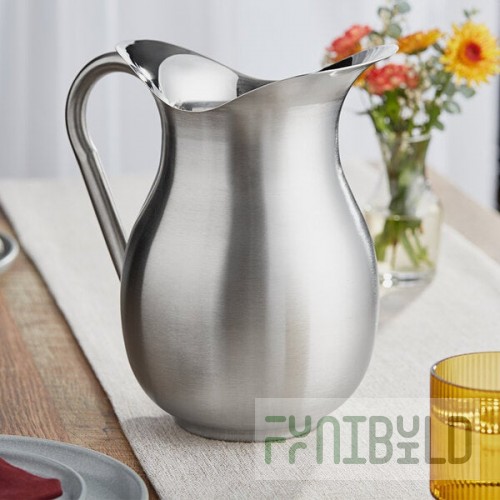 Vollrath 465312 96 oz. Stainless Steel Water Pitcher