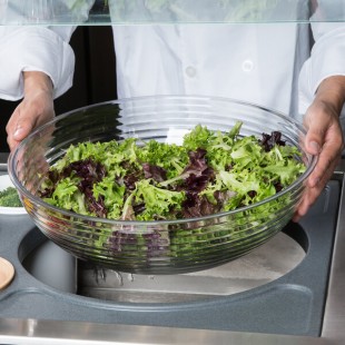 Cambro 11.2 Qt. Clear Camwear® Round Ribbed Bowl