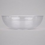 Cambro 11.2 Qt. Clear Camwear® Round Ribbed Bowl Cambro 11.2 Qt. Clear Camwear® Round Ribbed Bowl