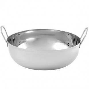American Metalcraft BD93 105 oz. Stainless Steel Balti Dish - 9 3/8 American Metalcraft BD93 105 oz. Stainless Steel Balti Dish - 9 3/8
