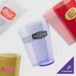 GET 6632-1-A 32 oz. Amber Customizable SAN Plastic Tall Pebbled Tumbler - 48/Case GET 6632-1-A 32 oz. Amber Customizable SAN Plastic Tall Pebbled Tumbler - 48/Case