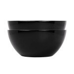 Elite Global Solutions M1225R5 Belize Black 6.75 Qt. Round Melamine Bowl Elite Global Solutions M1225R5 Belize Black 6.75 Qt. Round Melamine Bowl