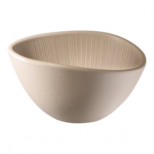 APS Nero 10.1 oz. Brown Organic Melamine Bowl - 6/Case APS Nero 10.1 oz. Brown Organic Melamine Bowl - 6/Case