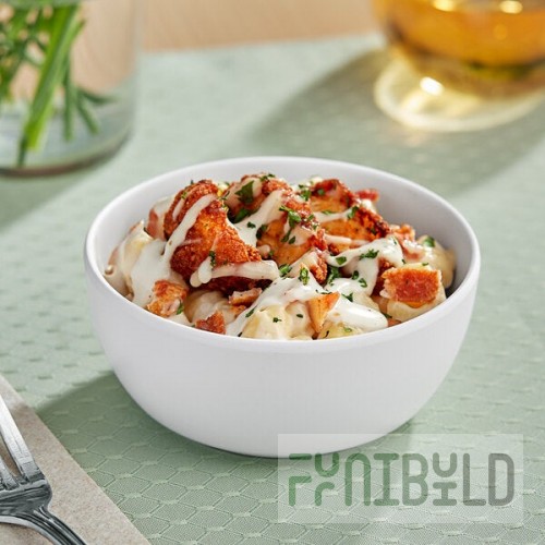 American Metalcraft Ani 12 oz. White Round Melamine Bowl