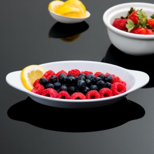 GET SD-08-W 8 oz. White Oval Side Dish / Au Gratin - 24/Case GET SD-08-W 8 oz. White Oval Side Dish / Au Gratin - 24/Case