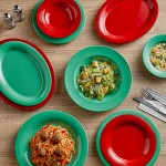 Acopa Foundations 8 oz. Red Wide Rim Melamine Salad Bowl - 12/Pack