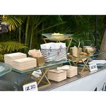 Front of the House Twist 3-Piece Matte Brass Stainless Steel Riser Set Front of the House Twist 3-Piece Matte Brass Stainless Steel Riser Set