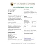 King Arthur Flour Baker's Classic 50 lb. Organic Bread Flour