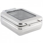 Bon Chef 20310NG 4 Qt. Stainless Steel Hinged Top Induction Chafer
