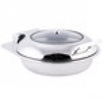 TableCraft CW40165 4 Qt. Round Stainless Steel Quick View Induction Chafer with Glass Lid TableCraft CW40165 4 Qt. Round Stainless Steel Quick View Induction Chafer with Glass Lid