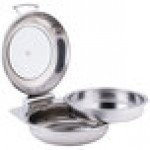 TableCraft CW40165 4 Qt. Round Stainless Steel Quick View Induction Chafer with Glass Lid TableCraft CW40165 4 Qt. Round Stainless Steel Quick View Induction Chafer with Glass Lid