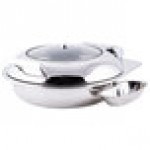 TableCraft CW40165 4 Qt. Round Stainless Steel Quick View Induction Chafer with Glass Lid TableCraft CW40165 4 Qt. Round Stainless Steel Quick View Induction Chafer with Glass Lid