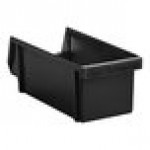 Vollrath 4806-06 Traex® Black Self-Serve Condiment Bin - 11 1/4
