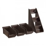 Vollrath 4806-06 Traex® Black Self-Serve Condiment Bin - 11 1/4