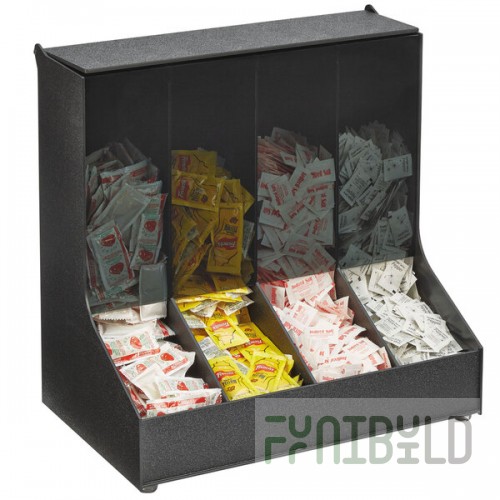 Vollrath CFIFO-4 1 Tier 4 Bin First In First Out Gravity Fed Condiment Holder