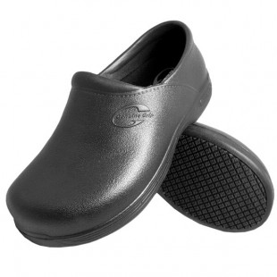 Genuine Grip® 3800 Men's Size 10 Medium Width Black Waterproof Non-Slip Injection Clog