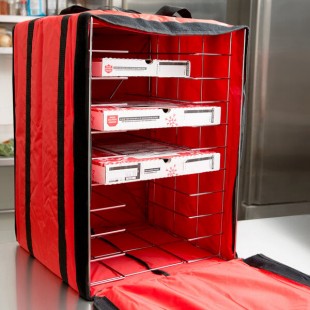 American Metalcraft PB1926 Standard Red Nylon Pizza Delivery Bag with Rack, 19 American Metalcraft PB1926 Standard Red Nylon Pizza Delivery Bag with Rack, 19