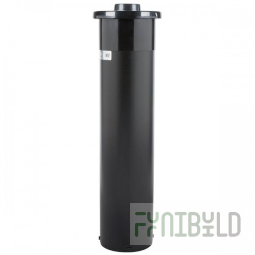 San Jamar C2410C EZ-Fit® In-Counter 8 - 46 oz. Cup Dispenser with White Gasket - 23 1/4