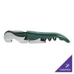 Franmara 5400-13 Duo-Lever Customizable Waiter's Corkscrew with Green Enamel Handle Franmara 5400-13 Duo-Lever Customizable Waiter's Corkscrew with Green Enamel Handle