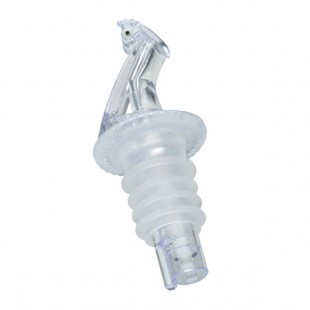 Precision Pours 999 CL F Crystal Clear Free Flow Liquor Pourer with Fliptop - 12/Pack Precision Pours 999 CL F Crystal Clear Free Flow Liquor Pourer with Fliptop - 12/Pack