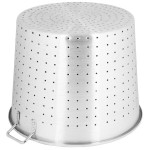 Town 38020 150 Qt. Tapered Aluminum Vegetable Colander with Handles