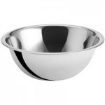 Choice 16 Qt. Stainless Steel Mixing Bowl with Silicone Bottom