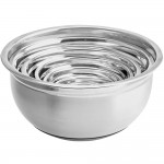 Choice 16 Qt. Stainless Steel Mixing Bowl with Silicone Bottom