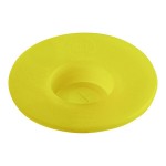 San Jamar 8573MV Yellow Medium Viscosity Valve for EZ-KLEEN® Sauce Bottles - 6/Pack