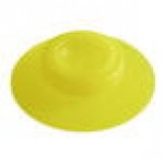 San Jamar 8573MV Yellow Medium Viscosity Valve for EZ-KLEEN® Sauce Bottles - 6/Pack