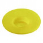 San Jamar 8573MV Yellow Medium Viscosity Valve for EZ-KLEEN® Sauce Bottles - 6/Pack