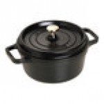 Staub 2.75 Qt. Black Enameled Cast Iron Dutch Oven 1003915