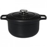 Chasseur 17 oz. Black Enameled Mini Cast Iron Oval Casserole Dish by Arc Cardinal FN419