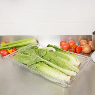 Carlisle 10200B07 StorPlus Full Size Clear Polycarbonate Food Pan - 2 1/2 Carlisle 10200B07 StorPlus Full Size Clear Polycarbonate Food Pan - 2 1/2