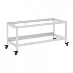 Bon Chef NX-14-SD-S-O Nexus Quarter Size Silver / Oak Seafood Display / Cold Drop-In Food Well - 120V, 200W