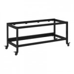 Bon Chef NX-14-SD-S-O Nexus Quarter Size Silver / Oak Seafood Display / Cold Drop-In Food Well - 120V, 200W