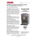 SaniServ 608 20 Qt. Air Cooled Countertop Shake Machine with 1 Hopper - 115V
