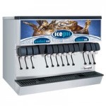 Servend 2706226 MDH-302 12 Valve Sanitary Lever Countertop Ice/Beverage Dispenser with Icepic and 300 lb. Ice Storage