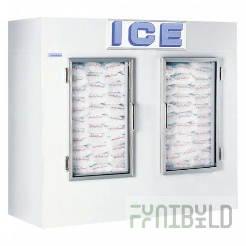Polar Temp 750CWGP Two Door Cold Wall Indoor Ice Merchandiser - 70 cu. ft.