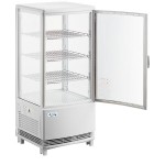 Avantco GSM-3-2-HC White Glass Sided Pass-Through Countertop Display Refrigerator Avantco GSM-3-2-HC White Glass Sided Pass-Through Countertop Display Refrigerator
