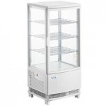 Avantco GSM-3-2-HC White Glass Sided Pass-Through Countertop Display Refrigerator Avantco GSM-3-2-HC White Glass Sided Pass-Through Countertop Display Refrigerator
