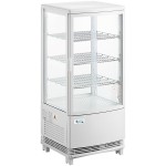 Avantco GSM-3-2-HC White Glass Sided Pass-Through Countertop Display Refrigerator Avantco GSM-3-2-HC White Glass Sided Pass-Through Countertop Display Refrigerator
