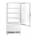 Avantco GSM-3-2-HC White Glass Sided Pass-Through Countertop Display Refrigerator Avantco GSM-3-2-HC White Glass Sided Pass-Through Countertop Display Refrigerator