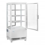 Avantco GSM-3-2-HC White Glass Sided Pass-Through Countertop Display Refrigerator Avantco GSM-3-2-HC White Glass Sided Pass-Through Countertop Display Refrigerator