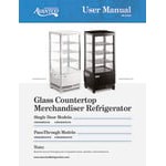 Avantco GSM-3-2-HC White Glass Sided Pass-Through Countertop Display Refrigerator Avantco GSM-3-2-HC White Glass Sided Pass-Through Countertop Display Refrigerator