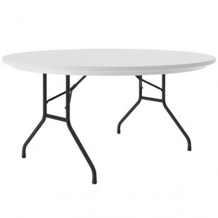 Correll Round Heavy-Duty Folding Table, 60