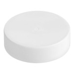 38/400 Smooth White Lid with Foam Liner - 100/Pack 38/400 Smooth White Lid with Foam Liner - 100/Pack