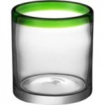 Acopa Tropic 15 oz. Martini Glass with Green Rim and Base - 12/Case Acopa Tropic 15 oz. Martini Glass with Green Rim and Base - 12/Case