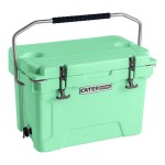 CaterGator CG20SF Seafoam 20 Qt. Rotomolded Outdoor Cooler / Ice Chest